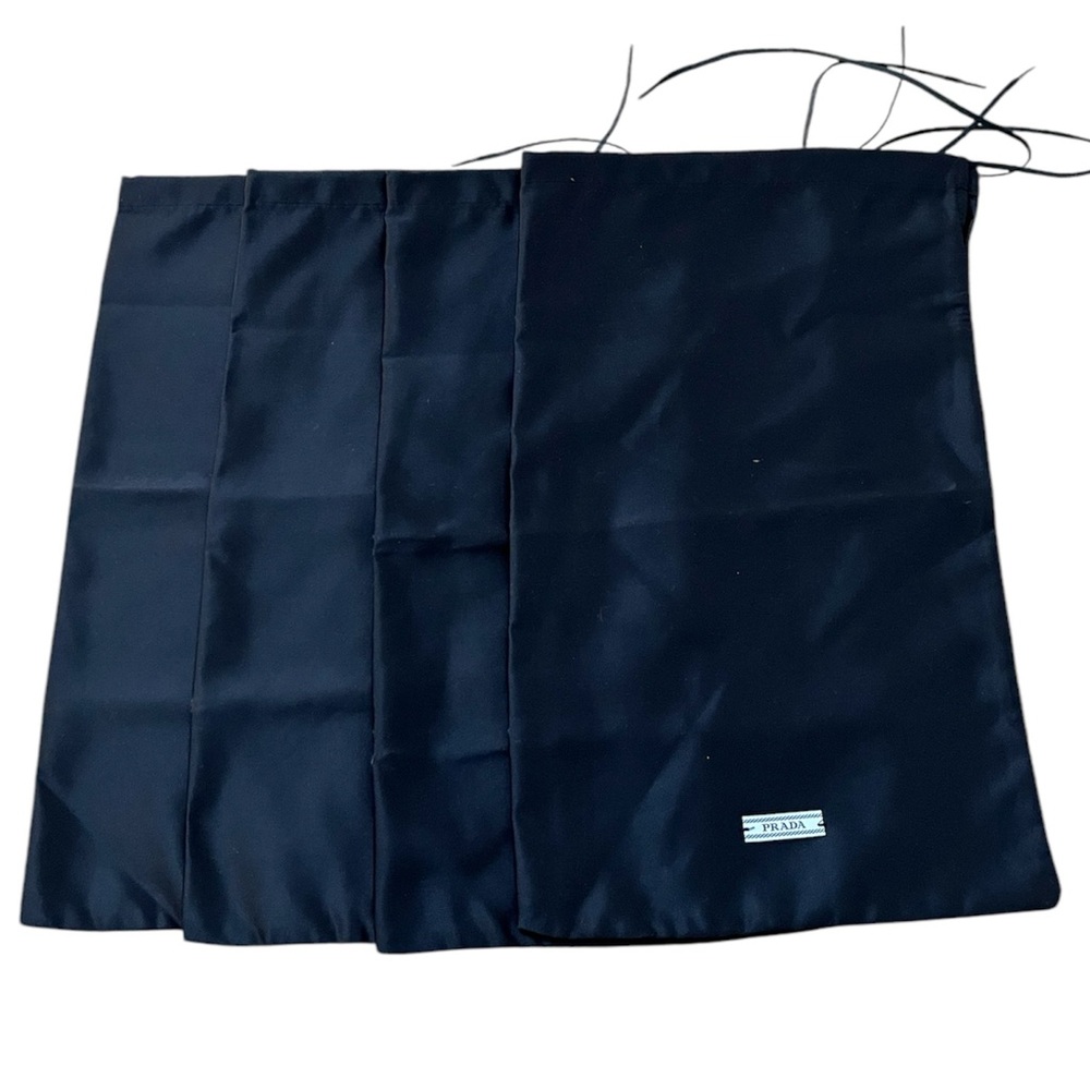 🌺 Prada silk dust bags for shoes. Set of 4